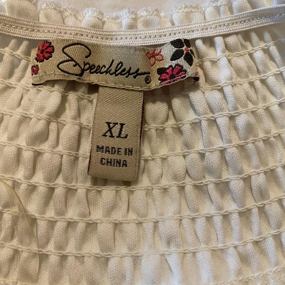 Girls XL lace off the shoulder top by speechless - Picture 3 of 5
